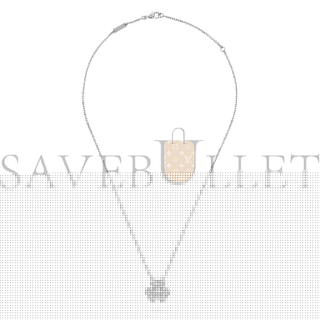VAN CLEEF ARPELS FRIVOLE PENDANT, SMALL MODEL - WHITE GOLD, DIAMOND  VCARD31800